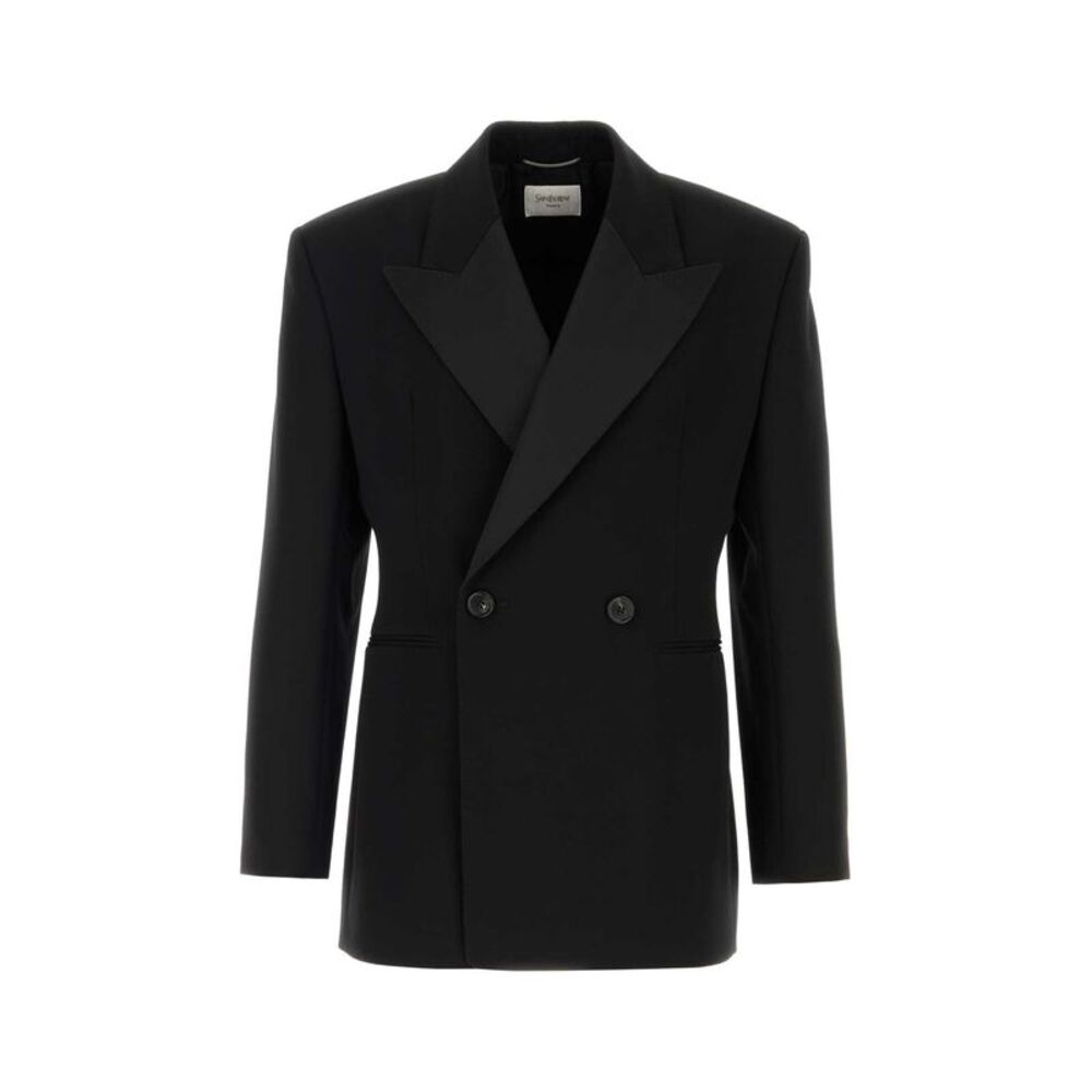 Saint Laurent Men Veste Croise'e Grain De Poudre